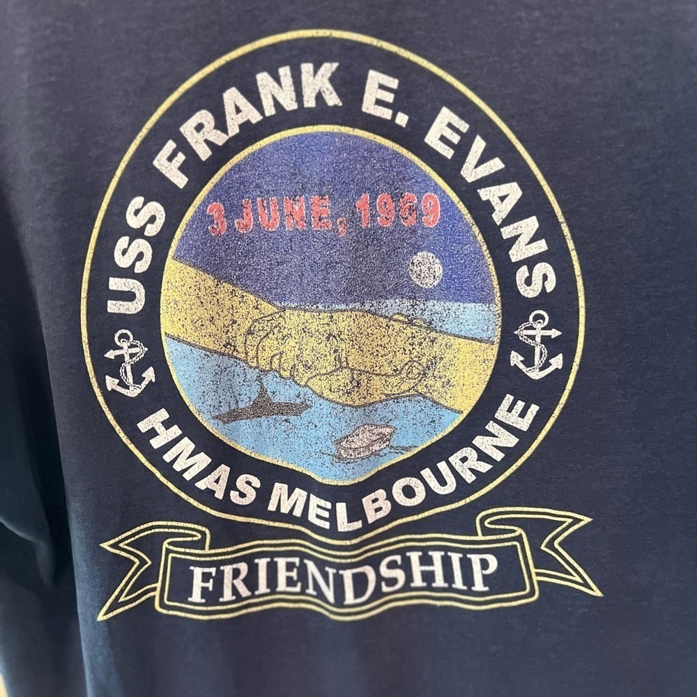Vintage Aussie Navy t shirt size large